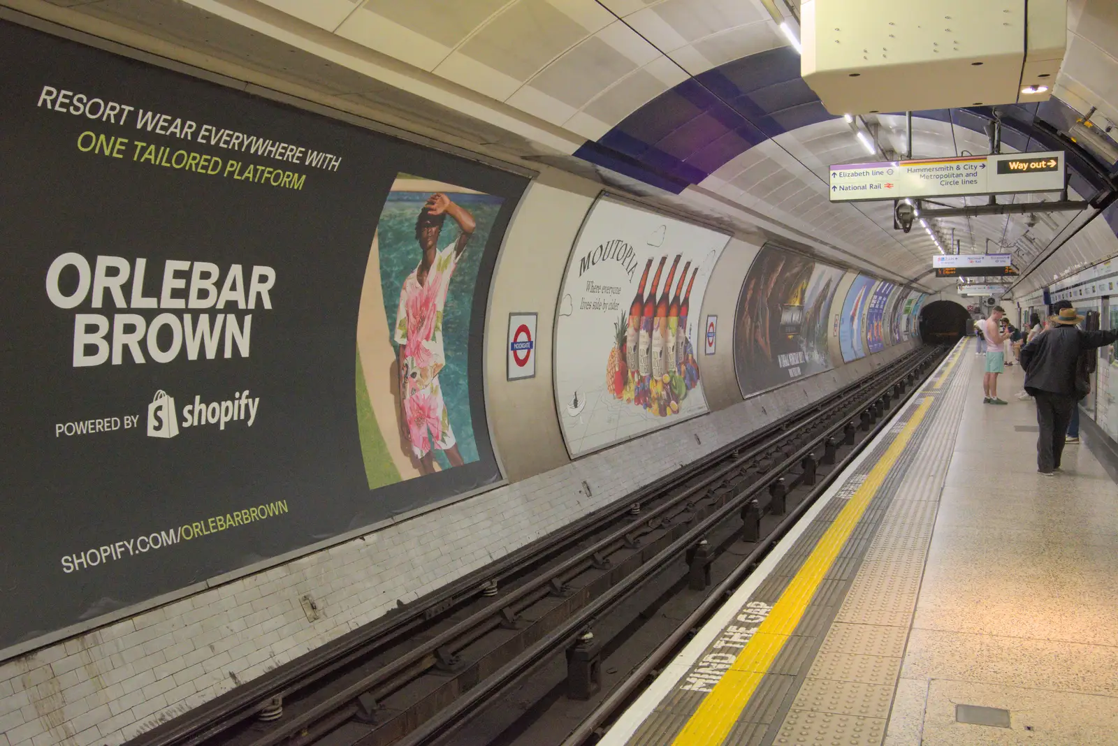 Moorgate underground station, from The Sunday Seisiún at the London Irish Centre, Camden Town - 22nd June 2025