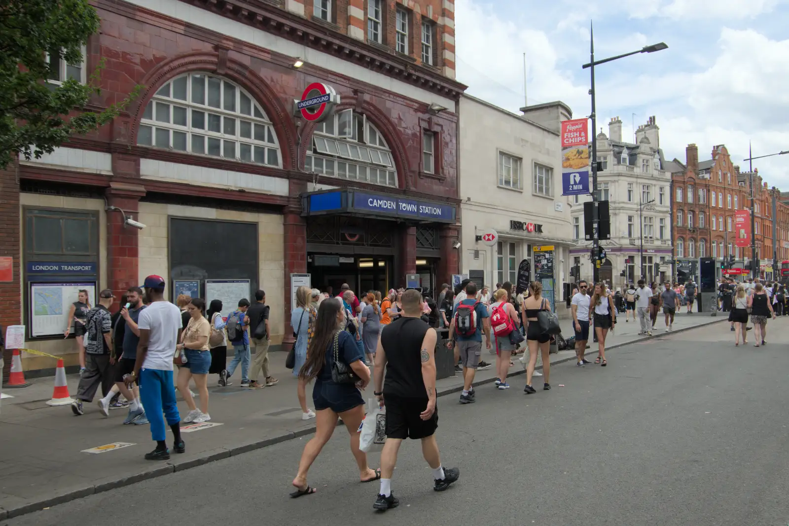Camden Town underground station, from The Sunday Seisiún at the London Irish Centre, Camden Town - 22nd June 2025
