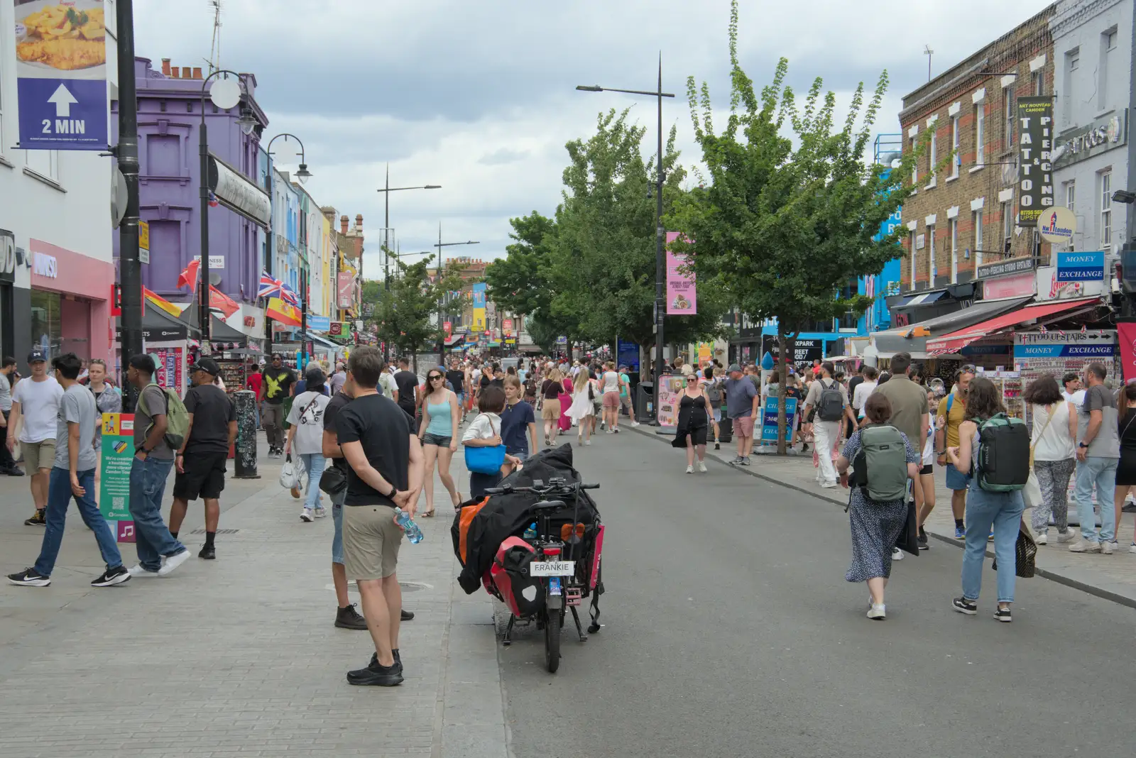 It's packed on Camden High Street, from The Sunday Seisiún at the London Irish Centre, Camden Town - 22nd June 2025