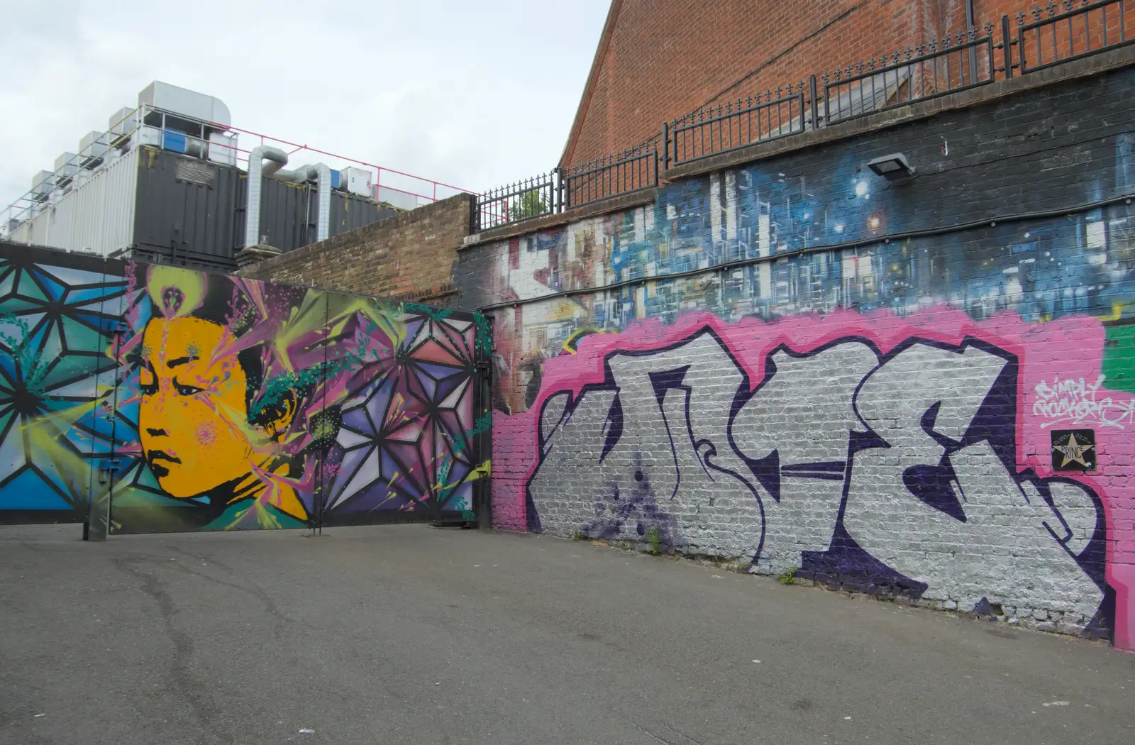 Graffiti and art off Kentish Town Road, from The Sunday Seisiún at the London Irish Centre, Camden Town - 22nd June 2025