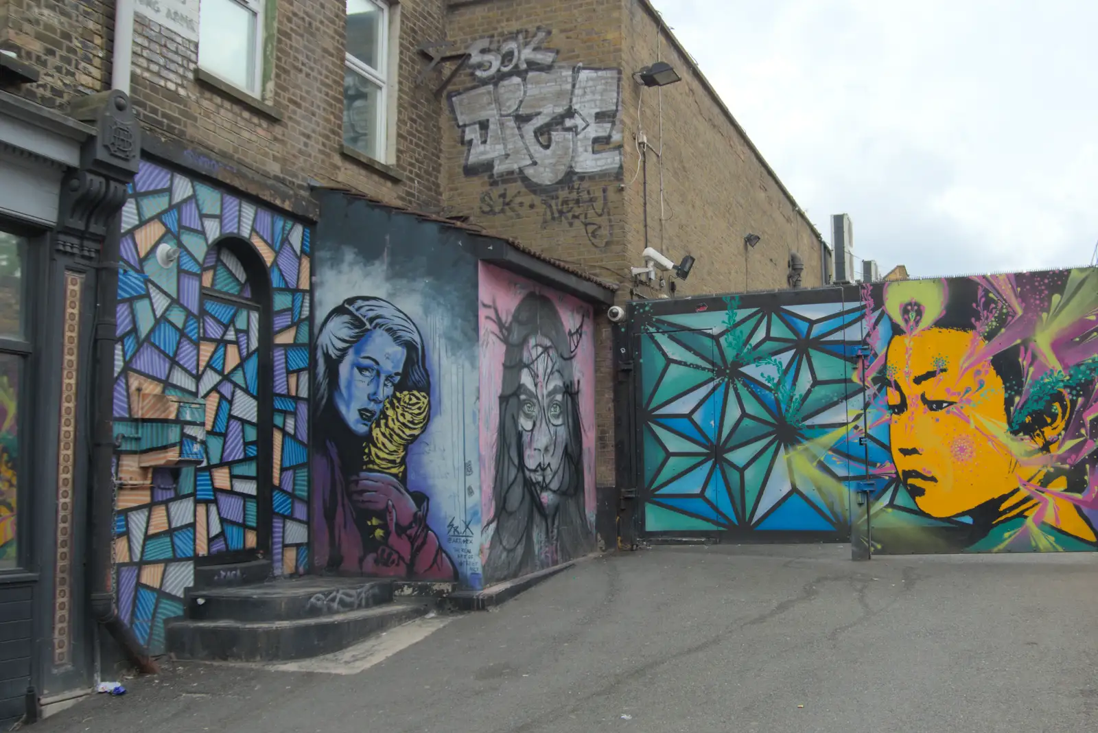 More Camden street art and graffiti, from The Sunday Seisiún at the London Irish Centre, Camden Town - 22nd June 2025