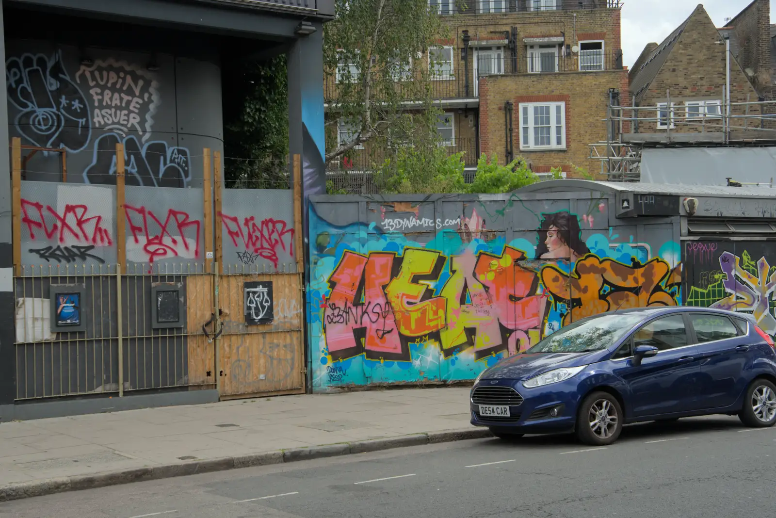 Colourful graffiti on Kentish Town Road, from The Sunday Seisiún at the London Irish Centre, Camden Town - 22nd June 2025