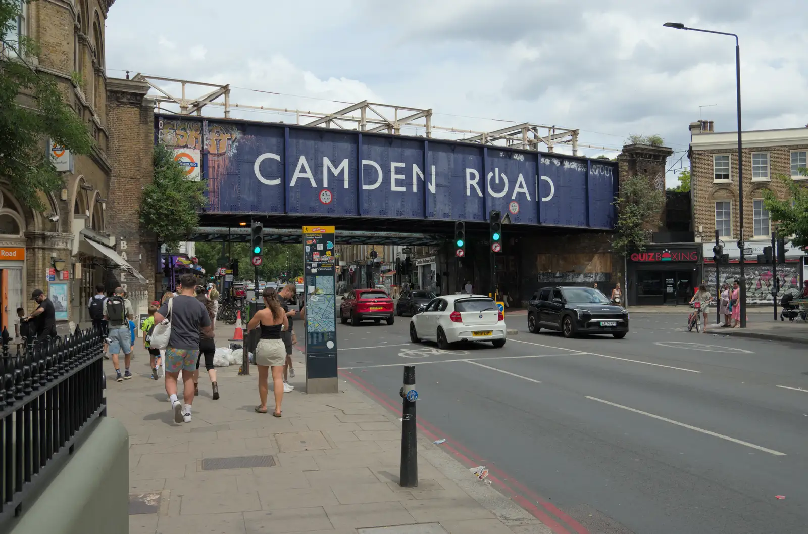 Camden Road on a railway bridge, from The Sunday Seisiún at the London Irish Centre, Camden Town - 22nd June 2025