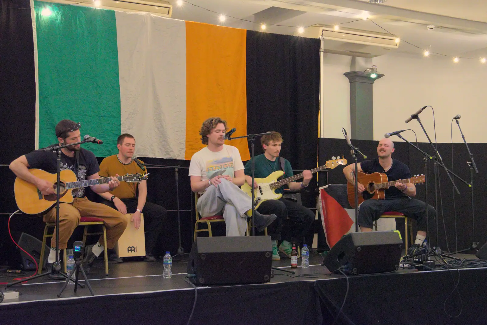 The first band - Bold Love - take to the stage, from The Sunday Seisiún at the London Irish Centre, Camden Town - 22nd June 2025