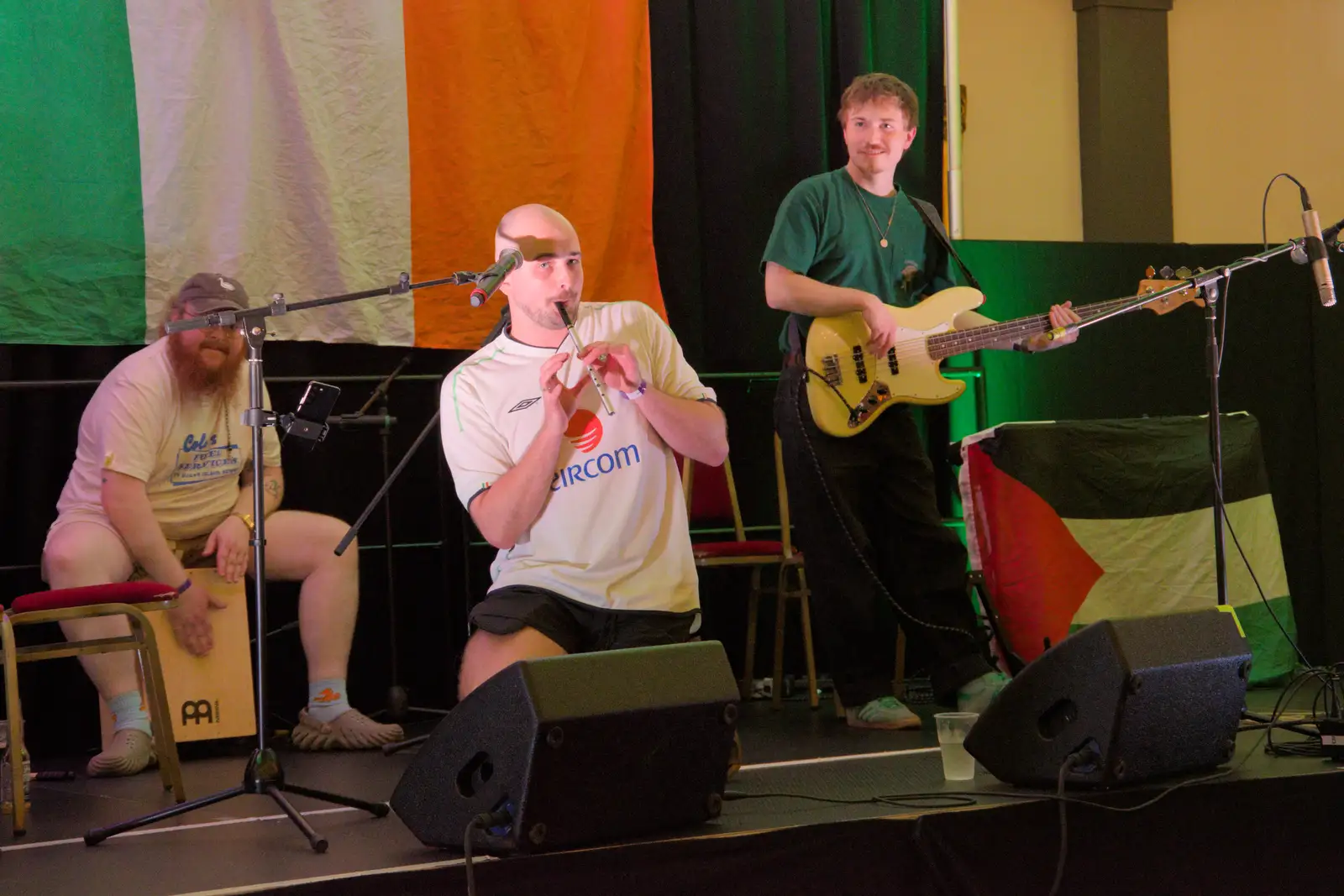 Penny whistle action from Scustin, from The Sunday Seisiún at the London Irish Centre, Camden Town - 22nd June 2025