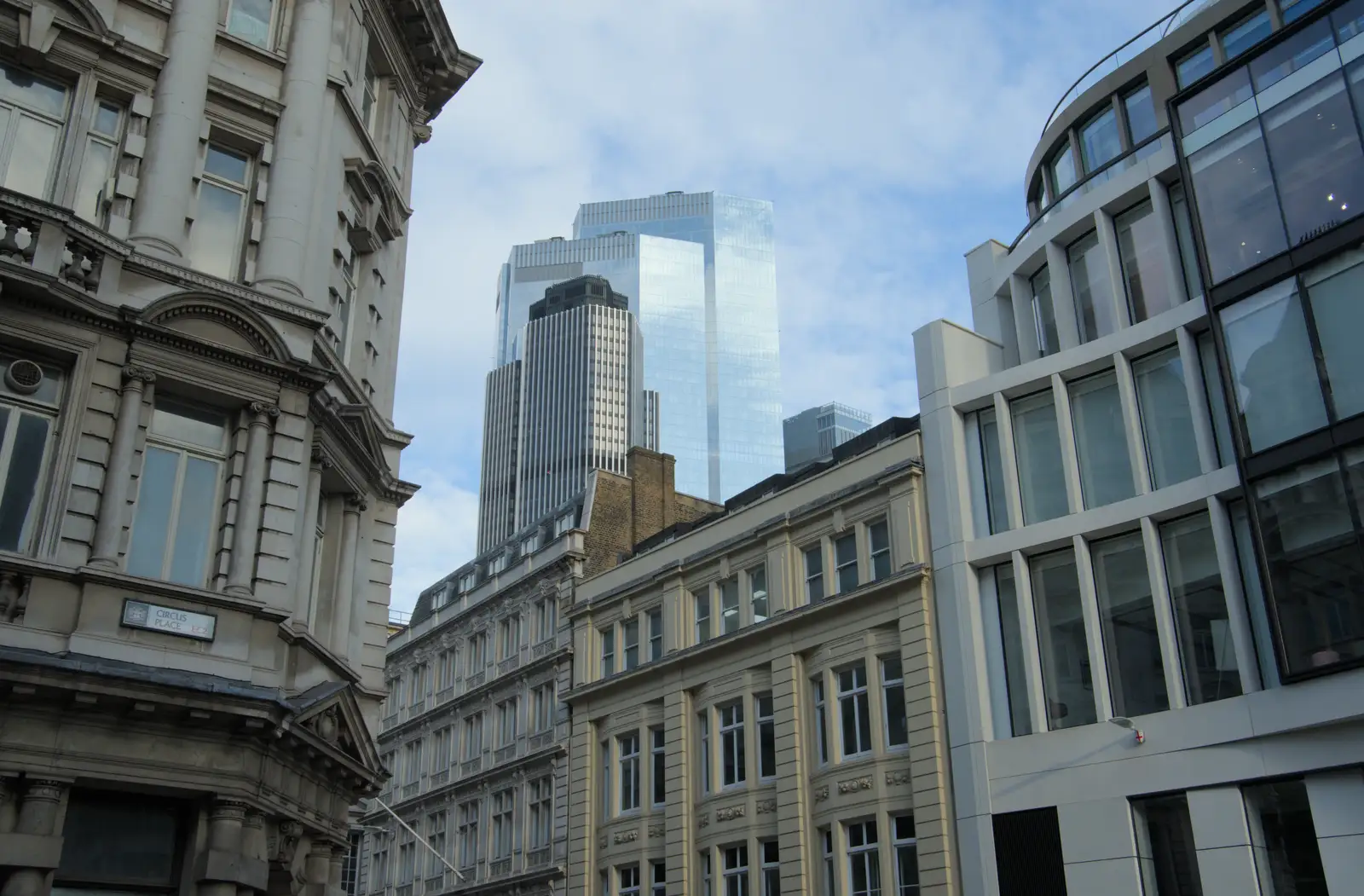 The NatWest tower is now dwarfed by a new building, from The Sunday Seisiún at the London Irish Centre, Camden Town - 22nd June 2025