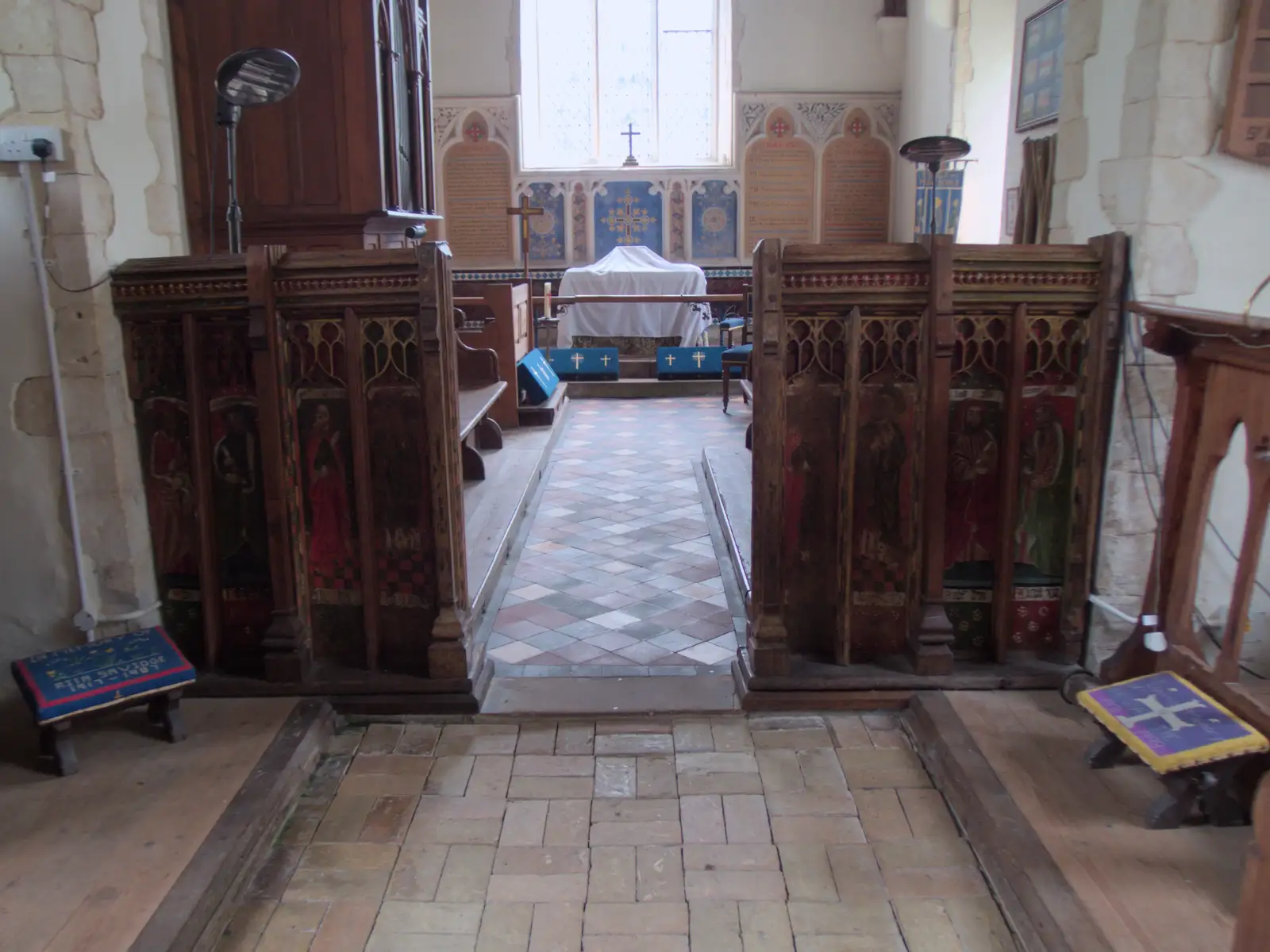 Bedfield's late-Mediaeval Rood screen, from A Late June Miscellany, Suffolk - 28th June 2025