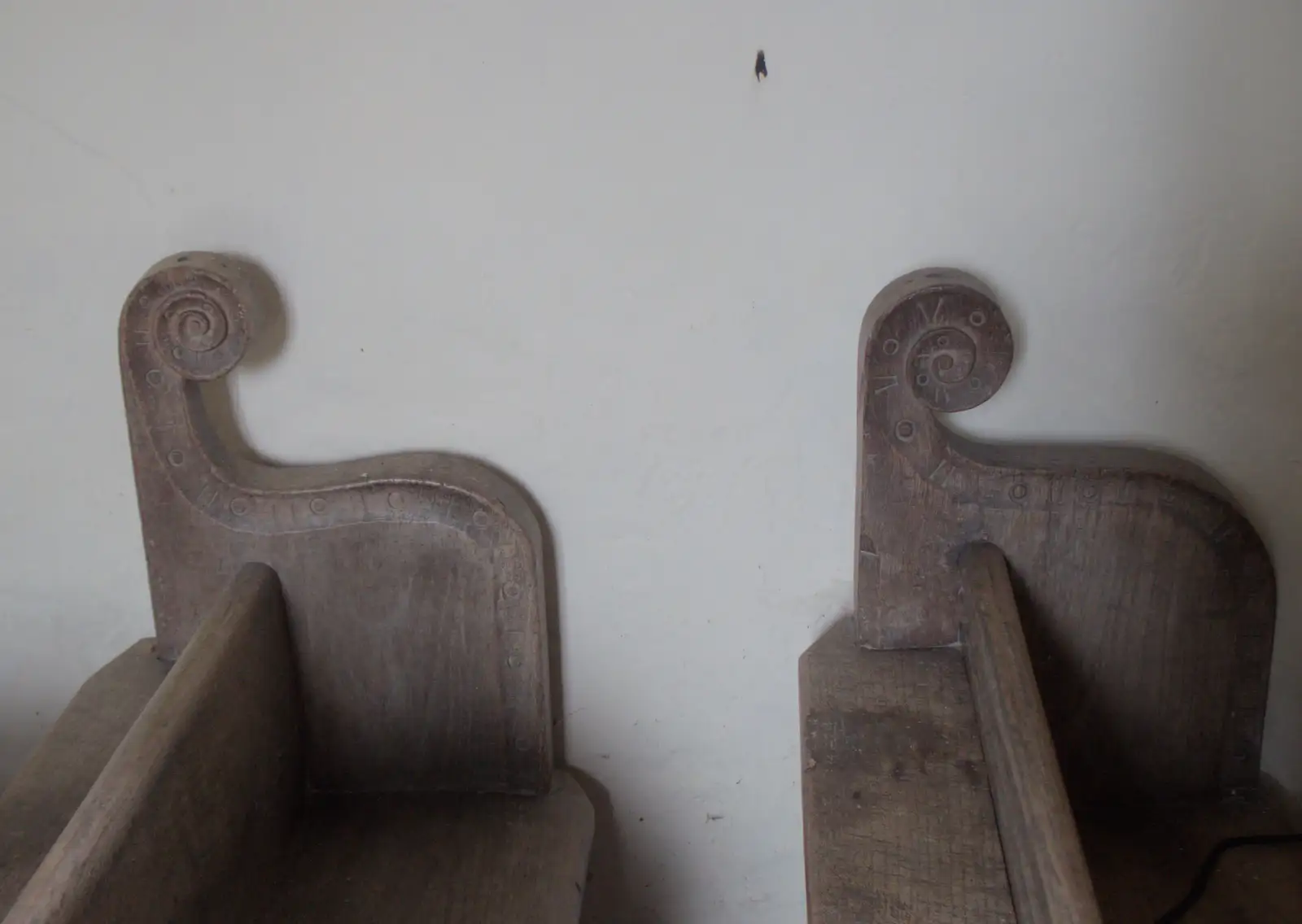 17th-century benches in the church, from A Late June Miscellany, Suffolk - 28th June 2025