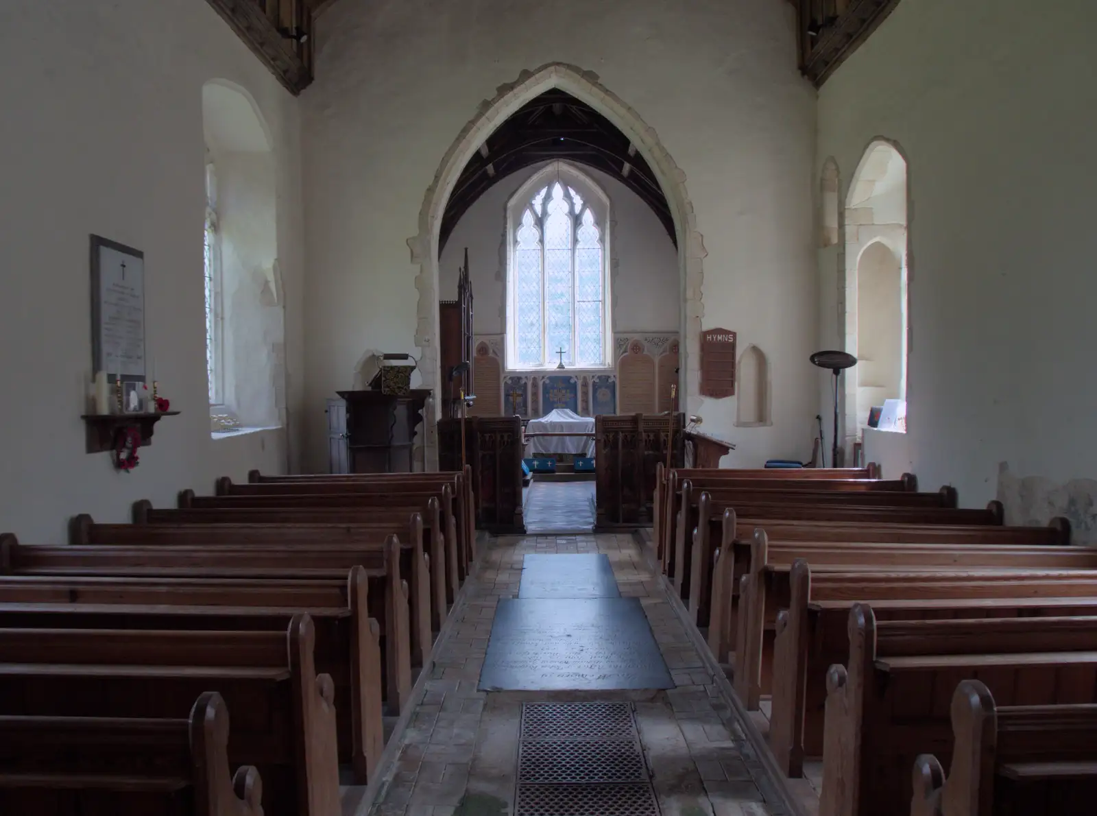 The nave and chancel of St. Nicholas, from A Late June Miscellany, Suffolk - 28th June 2025