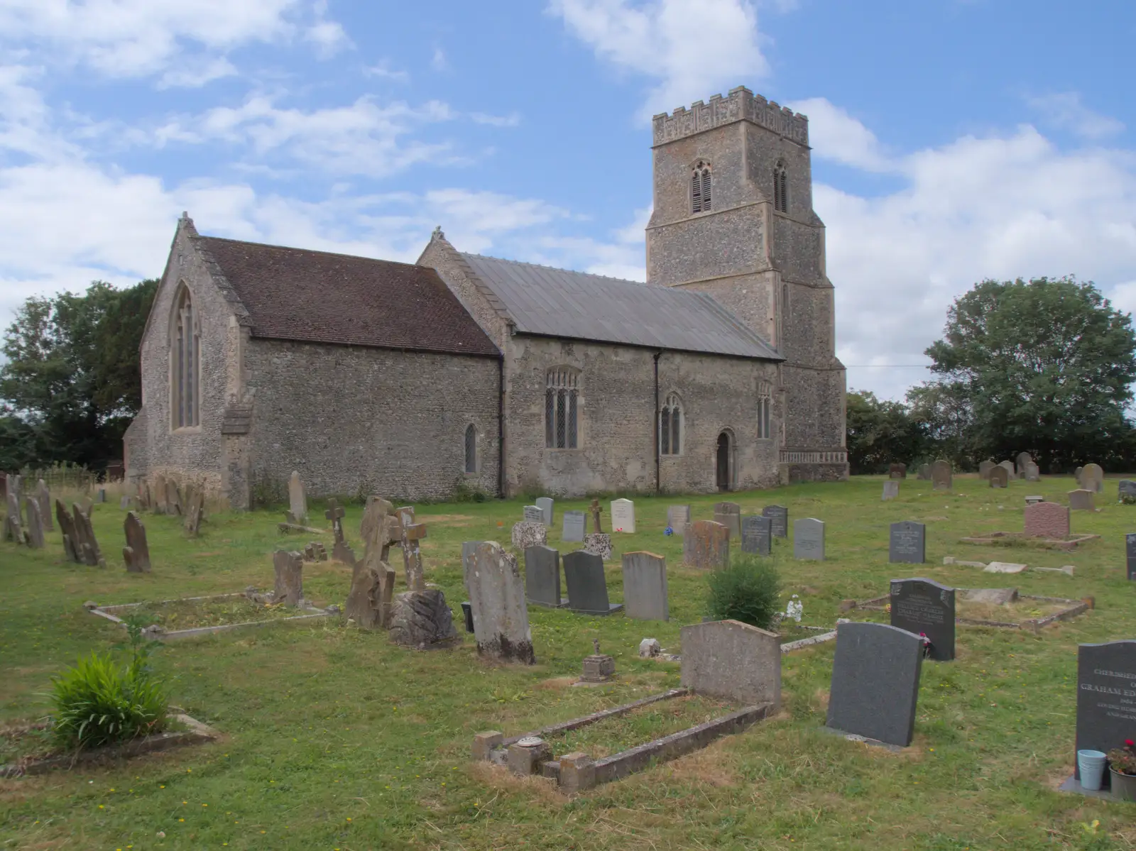 A view from the back of St. Nicholas, from A Late June Miscellany, Suffolk - 28th June 2025