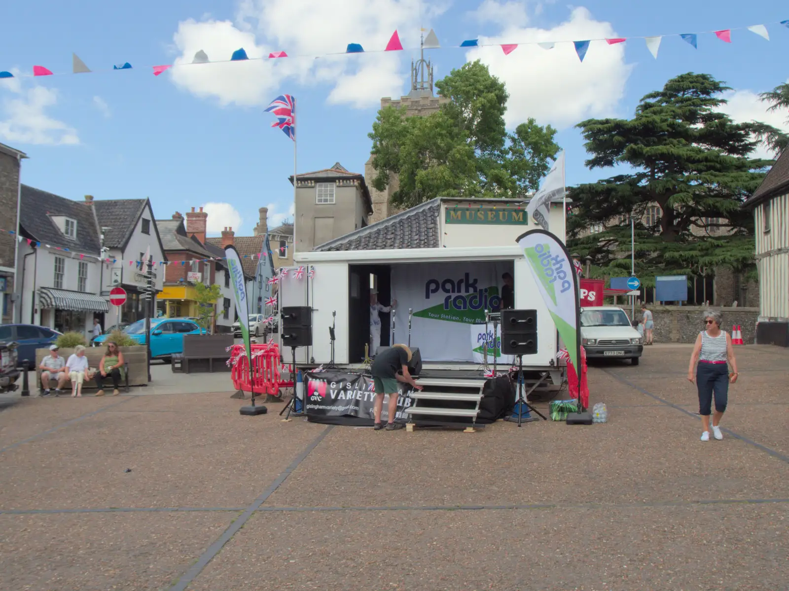 Park Radio is setting up a roadshow, from A Late June Miscellany, Suffolk - 28th June 2025
