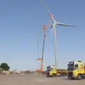 A wind turbine gets some emergency maintenance , A Late June Miscellany, Suffolk - 28th June 2025