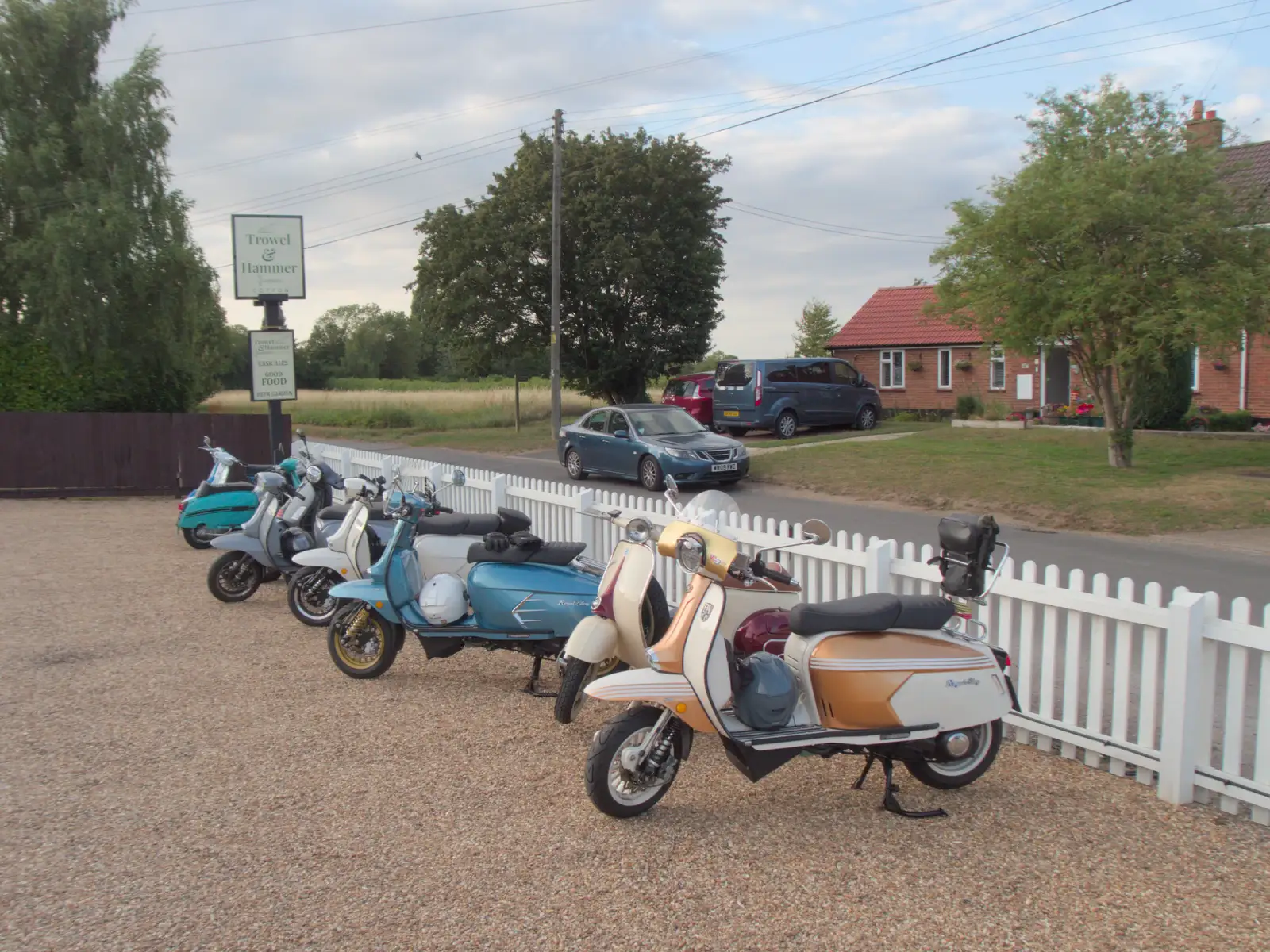 There's a collection of cool mopeds in Cotton, from A Late June Miscellany, Suffolk - 28th June 2025
