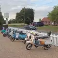 There's a collection of cool mopeds in Cotton, A Late June Miscellany, Suffolk - 28th June 2025