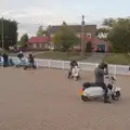 The moped boys head off, A Late June Miscellany, Suffolk - 28th June 2025