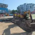 There's some building work behind Portman Road, A Week in Ipswich, Suffolk - 30th June 2025