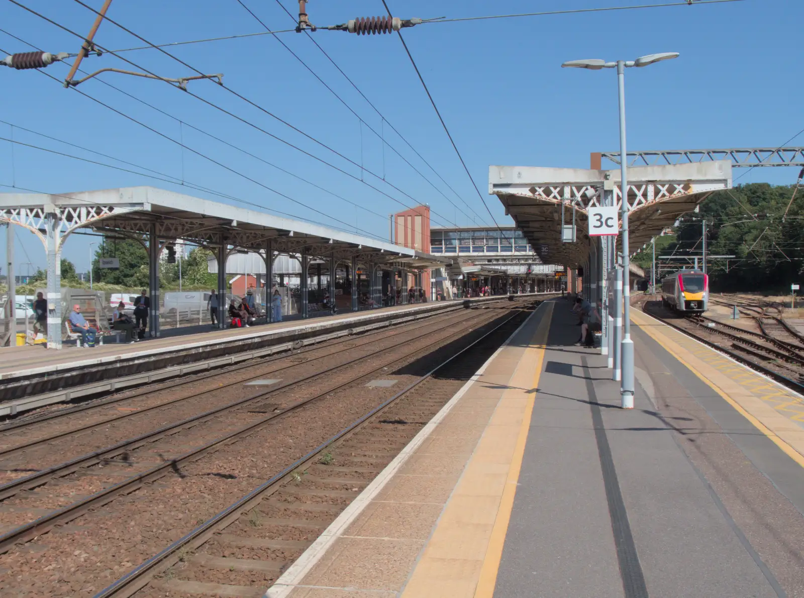 A look at Ipswich station from the platform end, from A Week in Ipswich, Suffolk - 30th June 2025