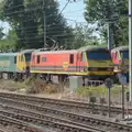 A bunch of Class 90 locos at Ipswich, A Week in Ipswich, Suffolk - 30th June 2025
