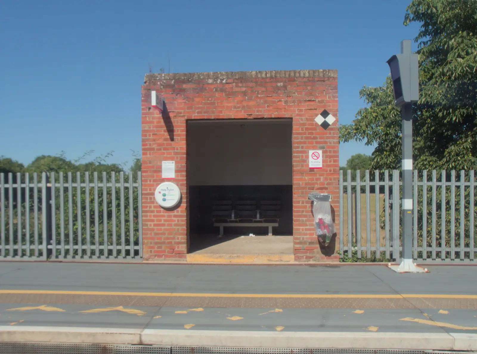 The waiting room at Needham Market station, from A Week in Ipswich, Suffolk - 30th June 2025