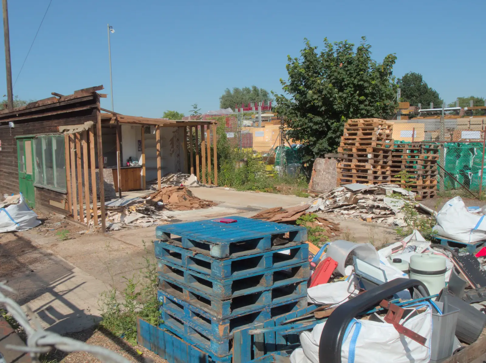 The remains of Little Movers' shop, from A Week in Ipswich, Suffolk - 30th June 2025