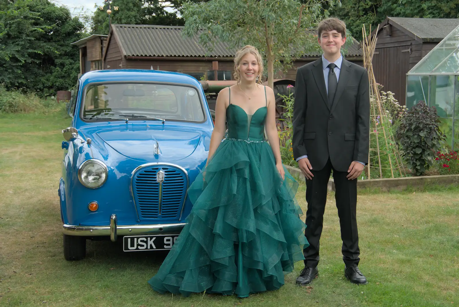 Soph the Roph and Fred before the end-of-school dance, from A Week in Ipswich, Suffolk - 30th June 2025