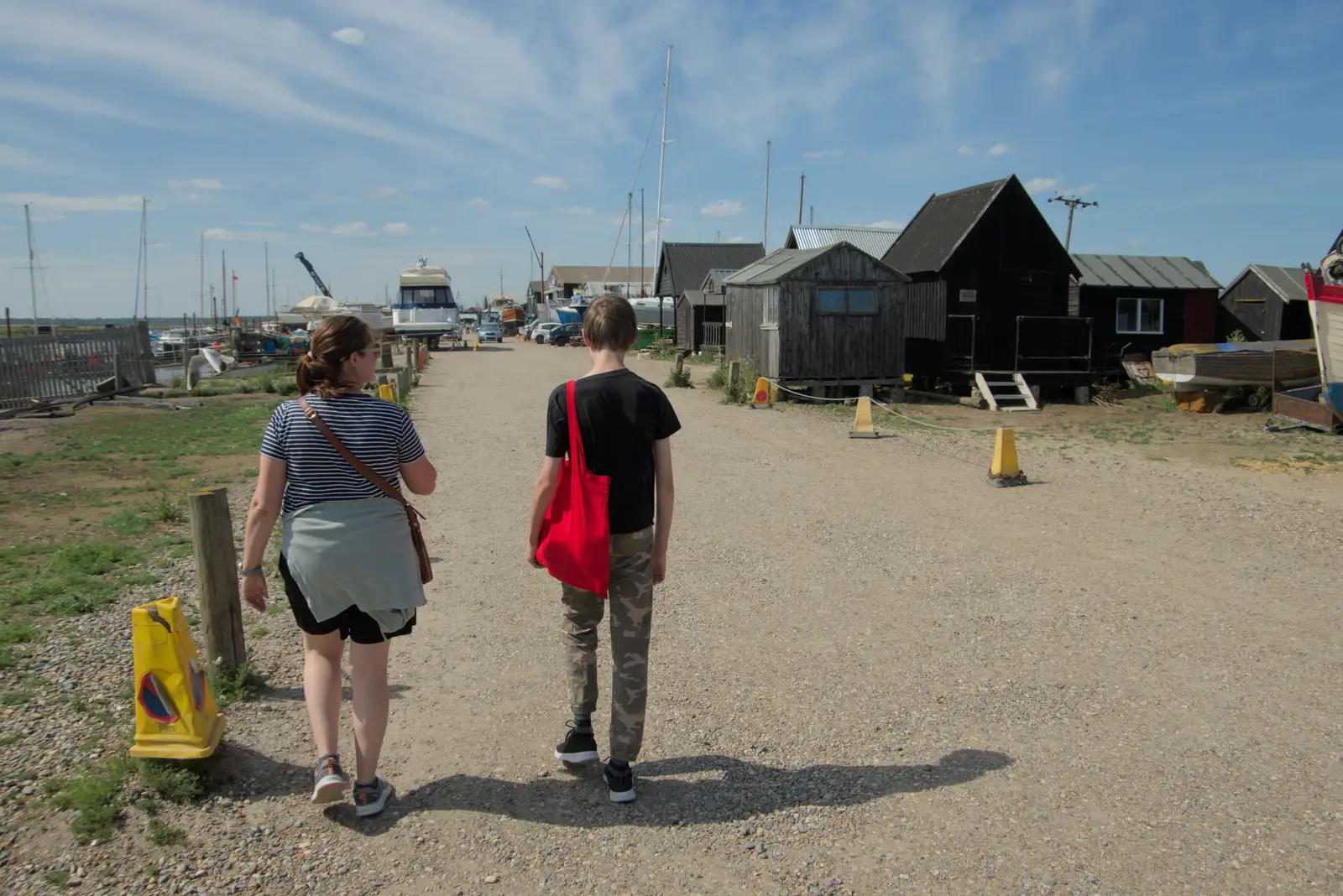 Isobel and Harry again, from Harry's Karate Kamp, Blackshore, Southwold - 5th July 2025