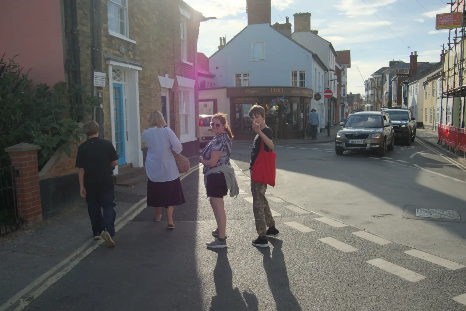 Harry wags a finger, from Harry's Karate Kamp, Blackshore, Southwold - 5th July 2025