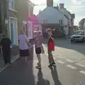 Harry wags a finger, Harry's Karate Kamp, Blackshore, Southwold - 5th July 2025