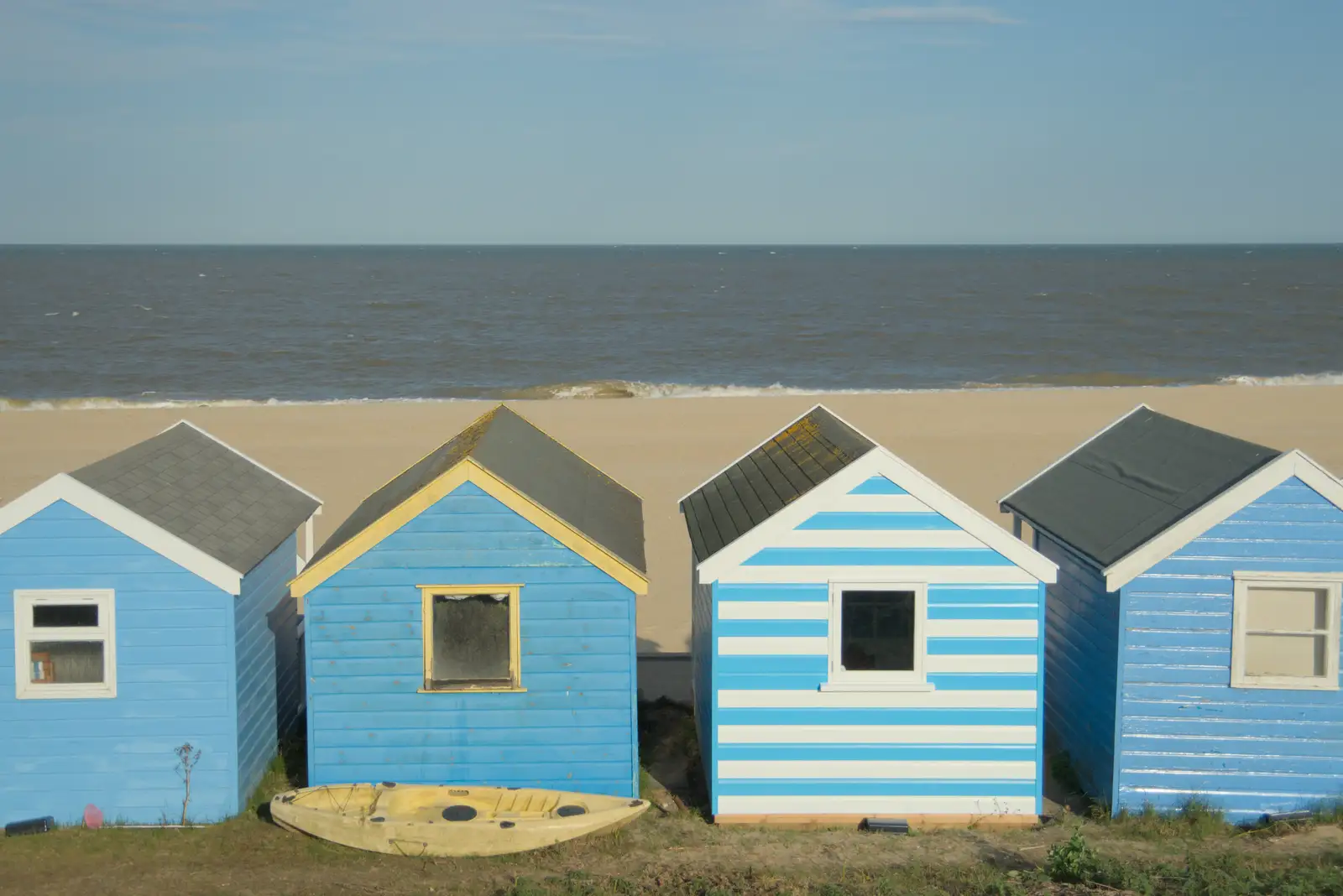 Southwold beach huts, from Harry's Karate Kamp, Blackshore, Southwold - 5th July 2025