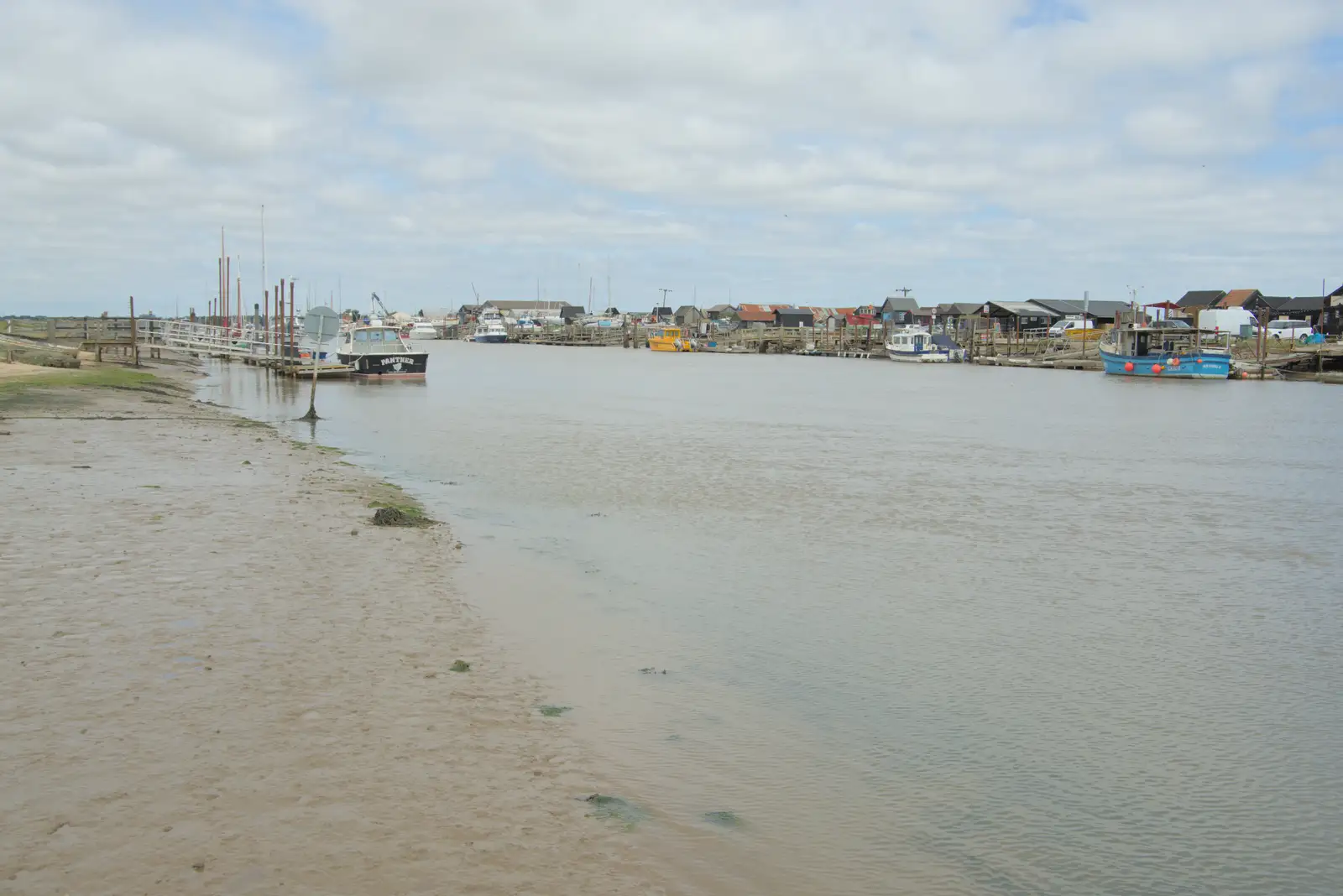 A view up the River Blyth, from Harry's Karate Kamp, Blackshore, Southwold - 5th July 2025