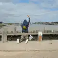 Harry fills up his bucket, Harry's Karate Kamp, Blackshore, Southwold - 5th July 2025