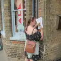 Isobel gets another answer in the Treasure Hunt, Harry's Karate Kamp, Blackshore, Southwold - 5th July 2025