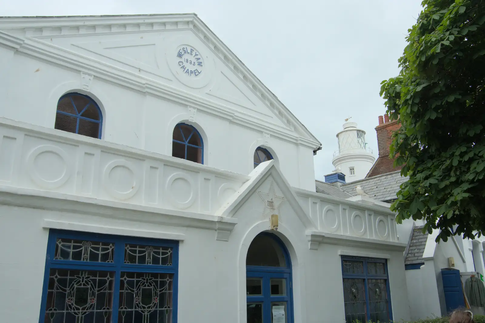 The Wesleyan chapel on Cumberland Road, from Harry's Karate Kamp, Blackshore, Southwold - 5th July 2025