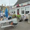 Isobel outside the Red Lion, Harry's Karate Kamp, Blackshore, Southwold - 5th July 2025