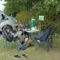 We have breakfast by the camper van, Harry's Karate Kamp, Blackshore, Southwold - 5th July 2025