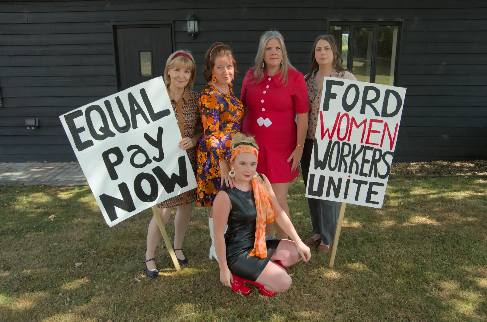 There's a 'Made in Dagenham' photo shoot, from The Brome and Oakley Fete, Brome Hall, Suffolk - 12th July 2025