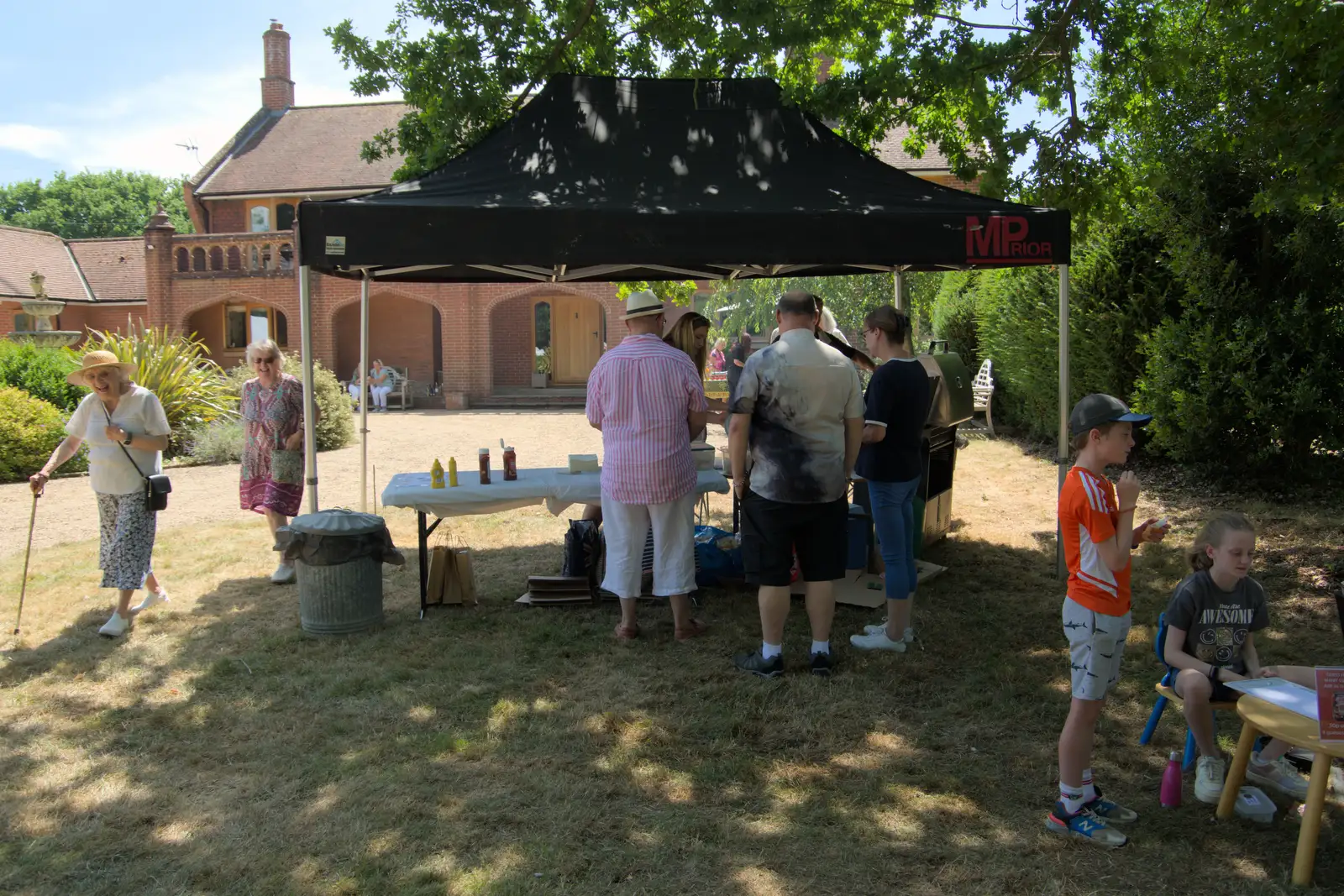 The 'Brome Feet' kicks off at Brome Hall, from The Brome and Oakley Fete, Brome Hall, Suffolk - 12th July 2025