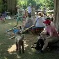 Dogs and people under the trees, The Brome and Oakley Fete, Brome Hall, Suffolk - 12th July 2025