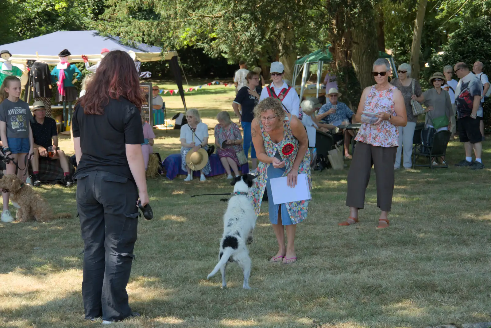 There's a biscuit-catching challenge, from The Brome and Oakley Fete, Brome Hall, Suffolk - 12th July 2025