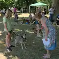 Gizmo gets ready to catch, The Brome and Oakley Fete, Brome Hall, Suffolk - 12th July 2025