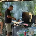 Fun the barbeque tent, The Brome and Oakley Fete, Brome Hall, Suffolk - 12th July 2025