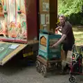 The organg dude gets his tiny version out, The Brome and Oakley Fete, Brome Hall, Suffolk - 12th July 2025