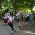 'Volunteers' have a go at Morris dancing, The Brome and Oakley Fete, Brome Hall, Suffolk - 12th July 2025