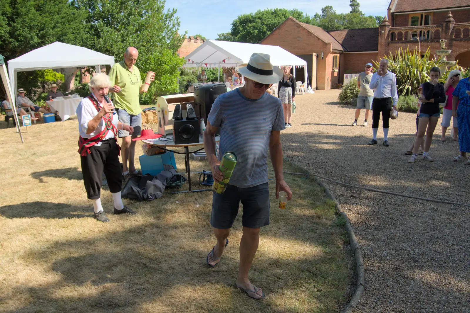 Tony wanders off with one of the best prizes, from The Brome and Oakley Fete, Brome Hall, Suffolk - 12th July 2025