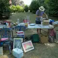 Tim packs up the bric-a-brac stall, The Brome and Oakley Fete, Brome Hall, Suffolk - 12th July 2025