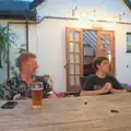 Gaz and Fred at the Crossways in Scole, Anniversary Prosecco and BSSC Bike Rides, Suffolk - 17th July 2025