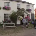 Phil and Gaz head into the Victoria at Earl Soham, Anniversary Prosecco and BSSC Bike Rides, Suffolk - 17th July 2025