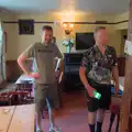 Phil and Gaz in the Victoria, Anniversary Prosecco and BSSC Bike Rides, Suffolk - 17th July 2025