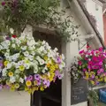 Nice hanging baskets at the Victoria, Anniversary Prosecco and BSSC Bike Rides, Suffolk - 17th July 2025