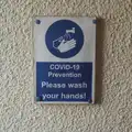 An ancient Covid sign in the bogs, Anniversary Prosecco and BSSC Bike Rides, Suffolk - 17th July 2025